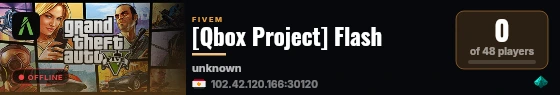 [Qbox Project] Flash live status badge