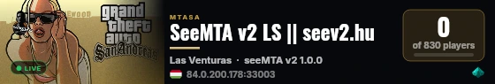 SeeMTA v2 LS || seev2.hu live status badge