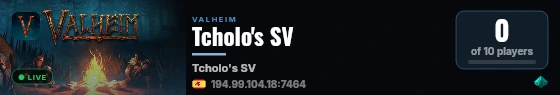 Tcholo's SV live status badge