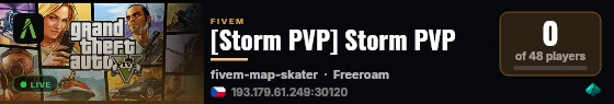 [Storm PVP] Storm PVP live status badge