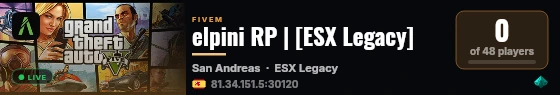 elpini RP | [ESX Legacy] live status badge