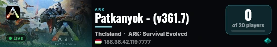 Patkanyok - (v361.7) live status badge