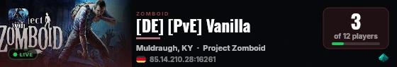 [DE] [PvE] Vanilla live status badge