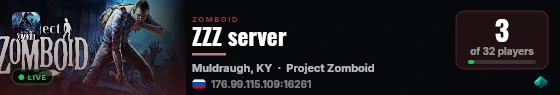 ZZZ server live status badge