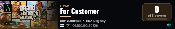 For Customer live status badge