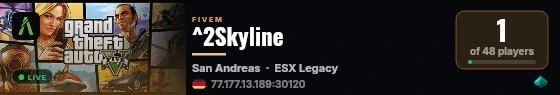 ^2Skyline live status badge
