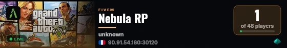 Nebula RP live status badge