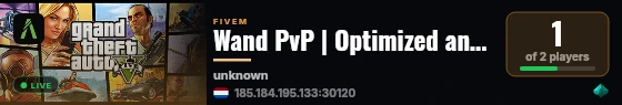 Wand PvP | Optimized and Custom Gamemode | discord.gg/wandpvp live status badge