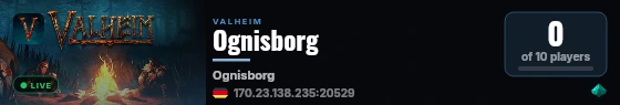 Ognisborg live status badge