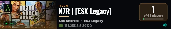 N7R | [ESX Legacy] live status badge