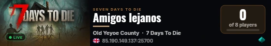 Amigos lejanos live status badge