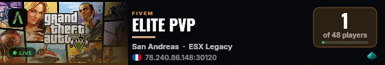 ELITE PVP live status badge