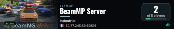 BeamMP Server live status badge