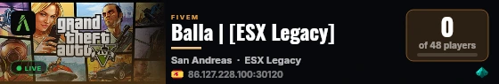 Balla | [ESX Legacy] live status badge