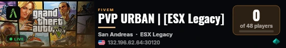 PVP URBAN | [ESX Legacy] live status badge