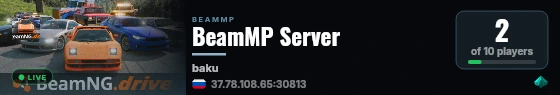 BeamMP Server live status badge