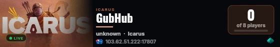 GubHub live status badge
