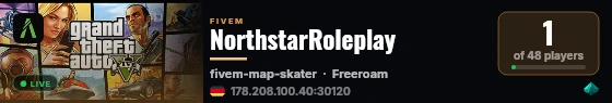 NorthstarRoleplay live status badge