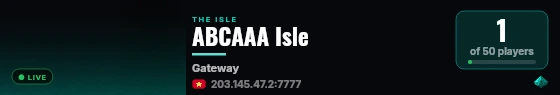 ABCAAA Isle live status badge