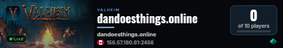dandoesthings.online live status badge