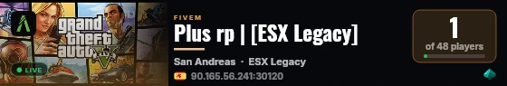 Plus rp | [ESX Legacy] live status badge