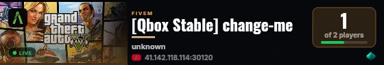 [Qbox Stable] change-me live status badge