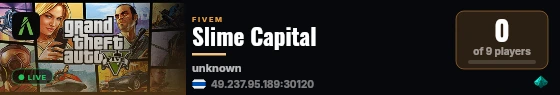 Slime Capital live status badge