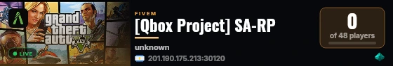 [Qbox Project] SA-RP live status badge