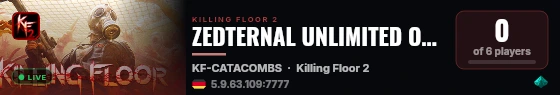 ZEDTERNAL UNLIMITED OFFICIAL EU SERVER live status badge