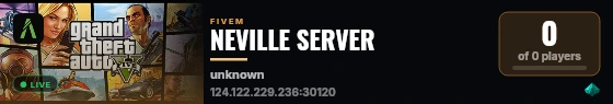 NEVILLE SERVER live status badge