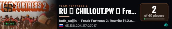 RU █ CHILLOUT.PW █ Freak Fortress live status badge