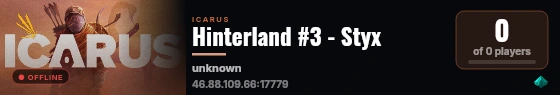 Hinterland #3 - Styx live status badge
