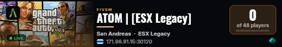 ATOM | [ESX Legacy] live status badge