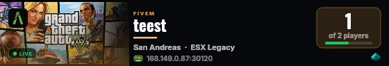 teest live status badge