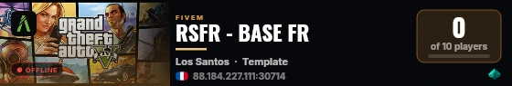 RSFR - BASE FR live status badge