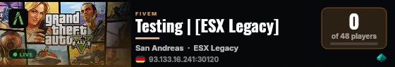 Testing | [ESX Legacy] live status badge