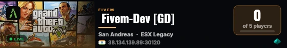 Fivem-Dev [GD] live status badge