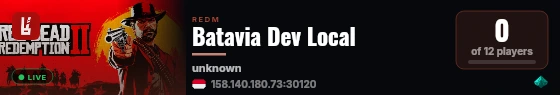 Batavia Dev Local live status badge