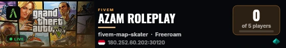 AZAM ROLEPLAY live status badge