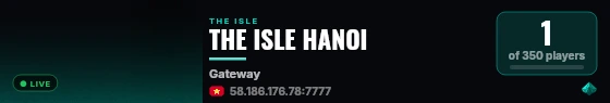 THE ISLE HANOI live status badge