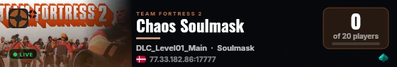Chaos Soulmask live status badge