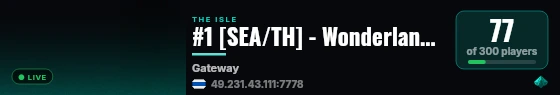 #1 [SEA/TH] - Wonderland isle | High Rules - VOIP live status badge