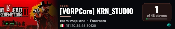 [VORPCore] KRN_STUDIO live status badge