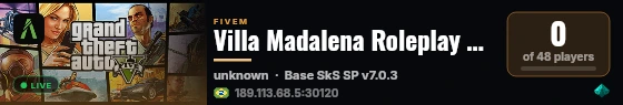 Villa Madalena Roleplay > Tema São Paulo Carros e motos BR live status badge