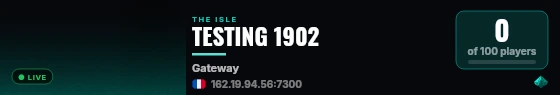 TESTING 1902 live status badge