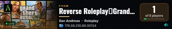 Reverse Roleplay│Grand Opening Soon│Competitive│Roleplay│Medium Economy│Leaderboards│No Cheating live status badge