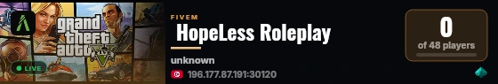  Blackout Roleplay live status badge