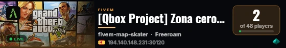 [Qbox Project] Zona cero RP live status badge