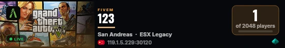 123 live status badge