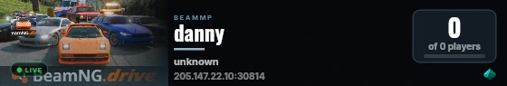 danny live status badge